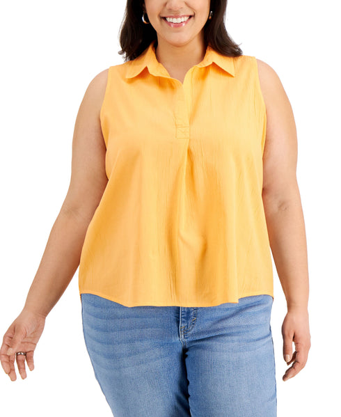 Style & Co Plus Size Woven Sleeveless Top